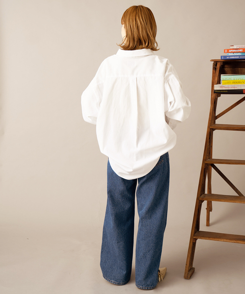 J.C.PENNEY（ジェーシーペニー）の「【THE FOX/ザフォックス】別注 カラーシャツ（シャツ/ブラウス・レディース・ピンク/ブルー/ホワイト・FREE）」の7枚目の写真