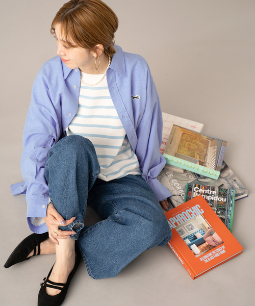 J.C.PENNEY（ジェーシーペニー）の「【THE FOX/ザフォックス】別注 カラーシャツ（シャツ/ブラウス・レディース・ピンク/ブルー/ホワイト・FREE）」の8枚目の写真