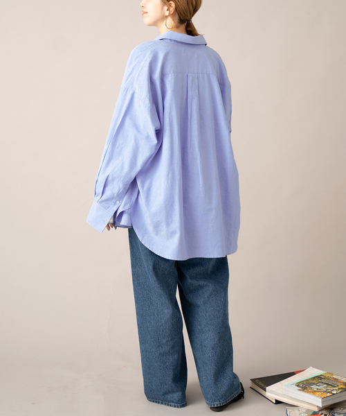 J.C.PENNEY（ジェーシーペニー）の「【THE FOX/ザフォックス】別注 カラーシャツ（シャツ/ブラウス・レディース・ピンク/ブルー/ホワイト・FREE）」の13枚目の写真