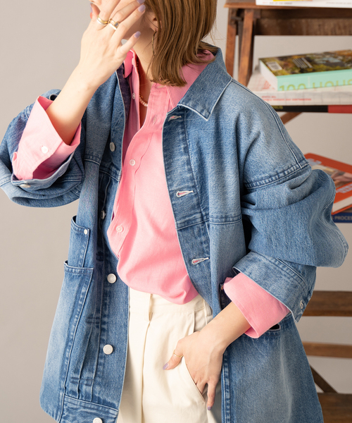 J.C.PENNEY（ジェーシーペニー）の「【THE FOX/ザフォックス】別注 カラーシャツ（シャツ/ブラウス・レディース・ピンク/ブルー/ホワイト・FREE）」の15枚目の写真