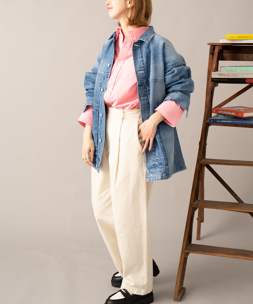 J.C.PENNEY（ジェーシーペニー）の「【THE FOX/ザフォックス】別注 カラーシャツ（シャツ/ブラウス・レディース・ピンク/ブルー/ホワイト・FREE）」の18枚目の写真