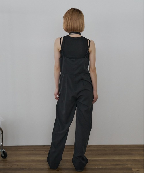 INSIIS（インシス）の「リボンサロペット（サロペット/オーバーオール・レディース・ベージュ/ブラック・S/フリー）」の14枚目の写真