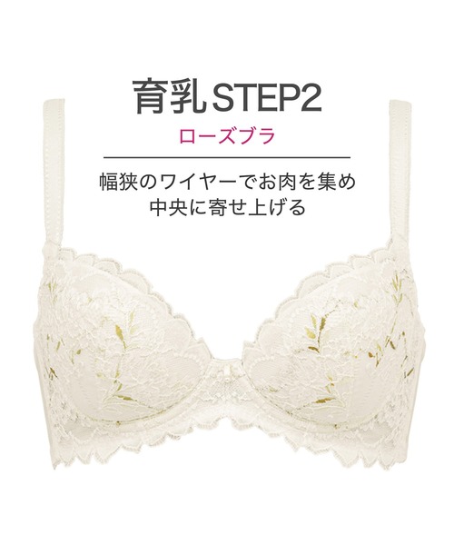 BRADELIS NEWYORK(ブラデリスニューヨーク)の「ローズステップ2ブラ23S1 ブラデリス 育乳補整 補正下着(ブラジャー ...