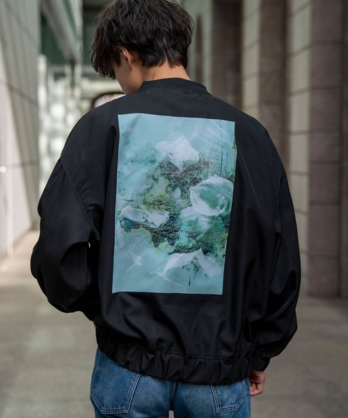 INTERPLAY（インタープレイ）の「【INTERPLAY x Toru Kajioka】「Fantastic Flower」 ライト ジャケット（MA-1・レディース・ブラウン/ブラック・FREE）」の3枚目の写真