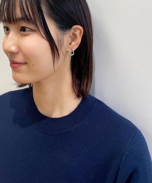 OPAQUE.CLIP（オペークドットクリップ）の「◆スモールメタルリングピアス（ピアス（両耳用）・レディース・ゴールド/シルバー・00）」の3枚目の写真