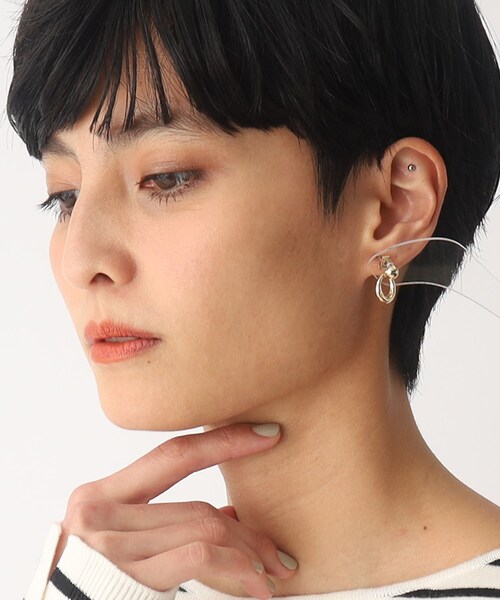 OPAQUE.CLIP（オペークドットクリップ）の「◆スモールメタルリングピアス（ピアス（両耳用）・レディース・ゴールド/シルバー・00）」の12枚目の写真