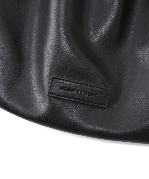 ADAM ET ROPE'（アダムエロペ）の「【2WAY】マクラメ巾着バッグ（ハンドバッグ・レディース・ブラック/シルバー・FREE）」の6枚目の写真