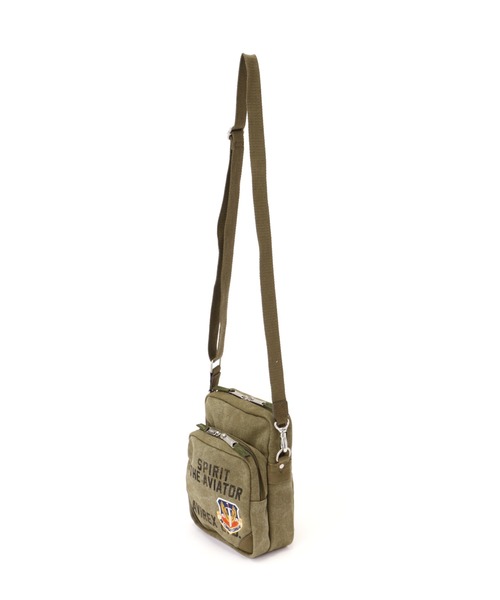 AVIREX（アヴィレックス）の「STENCIL SHOULDER BAG / ステンシル ショルダー バッグ /  AVIREX / アヴィレックス（ショルダーバッグ・メンズ・オリーブ系・F）」の6枚目の写真