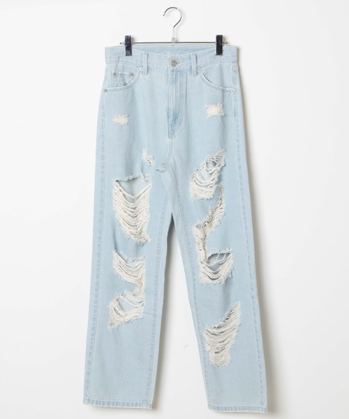 WEGO（ウィゴー）の「WEGO/スーパーヘビークラッシュローライズパンツ（デニムパンツ・レディース・ブラック系その他/ライトインディゴブルー・SMALL/MEDIUM）」の17枚目の写真