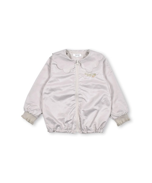SLAP SLIP（スラップスリップ）の「SLAPSLIP/スカラップ襟シンプルタフタジャケット(80~130cm)（その他アウター・キッズ・ピンク/オフホワイト・120/110/130/80/100/90）」の16枚目の写真