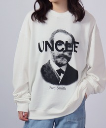 MODISH GAZE 裏毛 クルーネック 長袖 BIG スウェット UNCLE