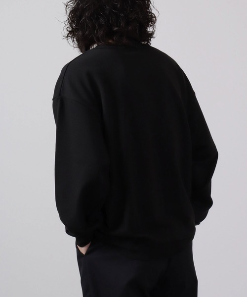 MODISH GAZE(モディシュガゼ)の「MODISH GAZE 裏毛 クルーネック 長袖 BIG スウェット UNCLE(スウェット・メンズ・ブラック/オフホワイト/杢グレー・M/L)」の16枚目の写真