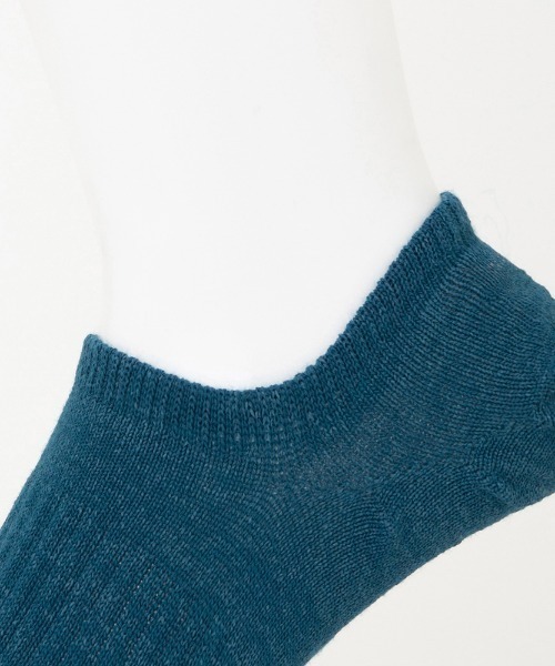 GUNZE（グンゼ）の「WASHIITO/和紙糸 ソックス フットカバー カジュアル（ソックス/靴下・メンズ・オフホワイト/グレー/ダークオリーブ/ダークブルー・25-27CM）」の11枚目の写真