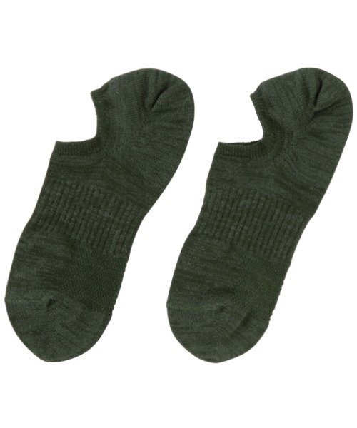 GUNZE（グンゼ）の「WASHIITO/和紙糸 ソックス フットカバー カジュアル（ソックス/靴下・メンズ・オフホワイト/グレー/ダークオリーブ/ダークブルー・25-27CM）」の9枚目の写真