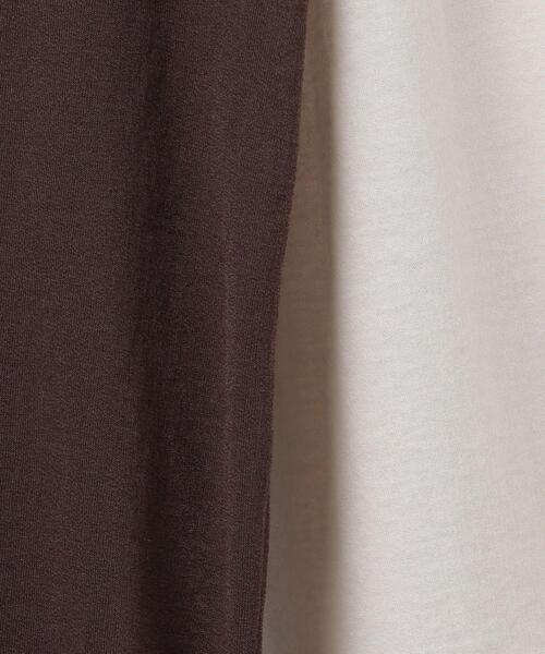 6(ロク)の「<6(ROKU)> COTTON NYLON BASEBALL TーSHIRT/Tシャツ(Tシャツ/カットソー・レディース・ブラウン/ケリー・FREE)」の5枚目の写真