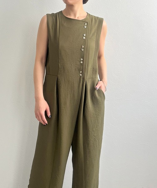 【セール】ボタンデザインオールインワン（サロペット/オーバーオール）｜LHELBIE（レルビエ） loanandbanking.com