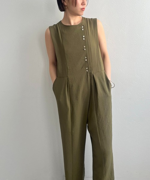 【セール】ボタンデザインオールインワン（サロペット/オーバーオール）｜LHELBIE（レルビエ） loanandbanking.com