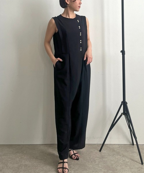 【セール】ボタンデザインオールインワン（サロペット/オーバーオール）｜LHELBIE（レルビエ） loanandbanking.com