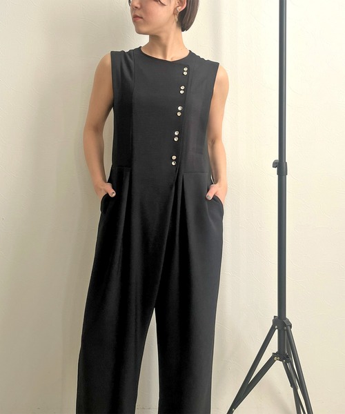 【セール】ボタンデザインオールインワン（サロペット/オーバーオール）｜LHELBIE（レルビエ） loanandbanking.com