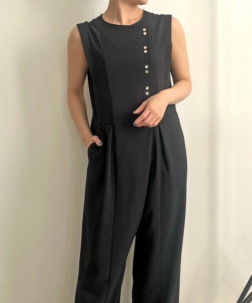 【セール】ボタンデザインオールインワン（サロペット/オーバーオール）｜LHELBIE（レルビエ） loanandbanking.com