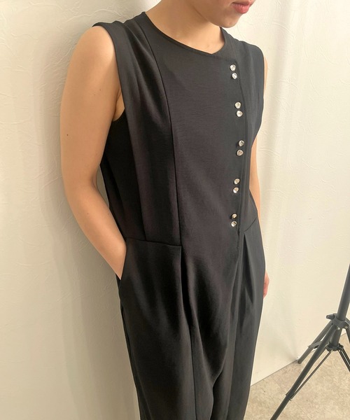 【セール】ボタンデザインオールインワン（サロペット/オーバーオール）｜LHELBIE（レルビエ） loanandbanking.com