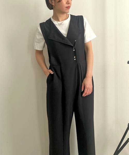 【セール】ボタンデザインオールインワン（サロペット/オーバーオール）｜LHELBIE（レルビエ） loanandbanking.com