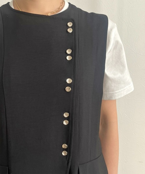 【セール】ボタンデザインオールインワン（サロペット/オーバーオール）｜LHELBIE（レルビエ） loanandbanking.com