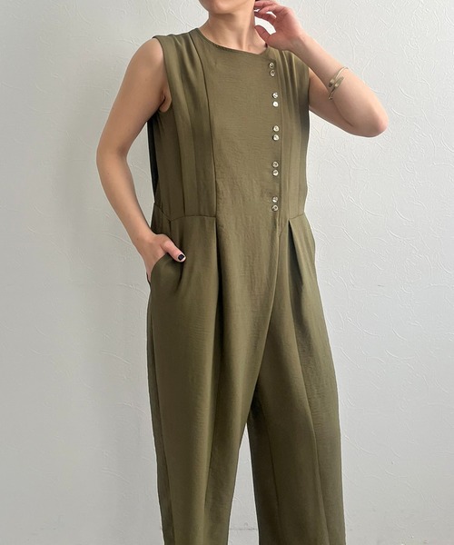 【セール】ボタンデザインオールインワン（サロペット/オーバーオール）｜LHELBIE（レルビエ） loanandbanking.com