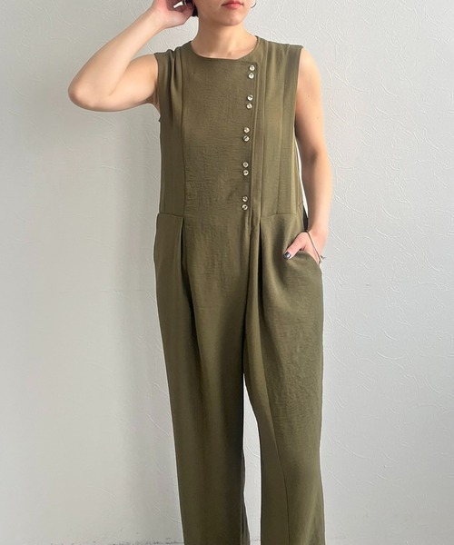 【セール】ボタンデザインオールインワン（サロペット/オーバーオール）｜LHELBIE（レルビエ） loanandbanking.com