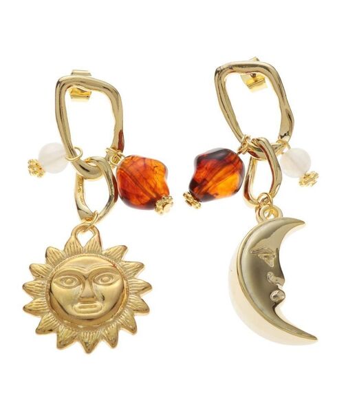 EVRIS(エヴリス)の「SUNNY MIXSTONE ピアス(ピアス(両耳用)・レディース・シルバー/ゴールド・FREE)」の3枚目の写真