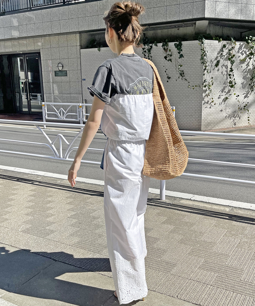 Spick & Span(スピックアンドスパン)の「エンブロイダリーコンビネゾン(サロペット/オーバーオール・レディース・ブラック/ホワイト・FREE)」の12枚目の写真