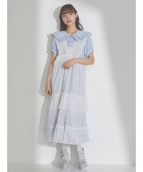 merry jenny（メリージェニー）の「flowerスパンコール厚底サンダル（サンダル・レディース・ピンク/ブルー・MEDIUM/LARGE）」の9枚目の写真