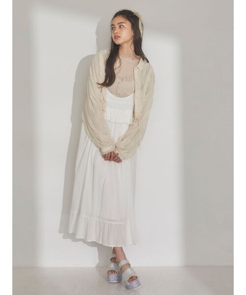 merry jenny（メリージェニー）の「flowerスパンコール厚底サンダル（サンダル・レディース・ピンク/ブルー・MEDIUM/LARGE）」の5枚目の写真