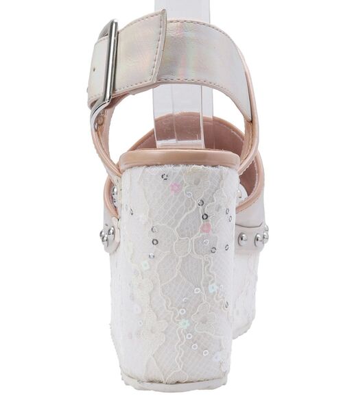 merry jenny（メリージェニー）の「flowerスパンコール厚底サンダル（サンダル・レディース・ピンク/ブルー・MEDIUM/LARGE）」の14枚目の写真