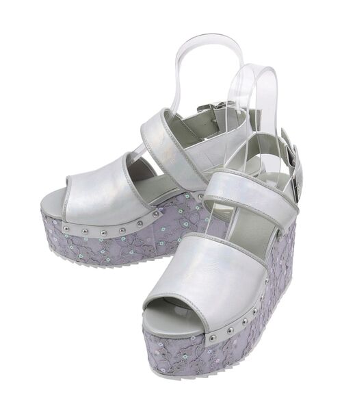 merry jenny（メリージェニー）の「flowerスパンコール厚底サンダル（サンダル・レディース・ピンク/ブルー・MEDIUM/LARGE）」の16枚目の写真