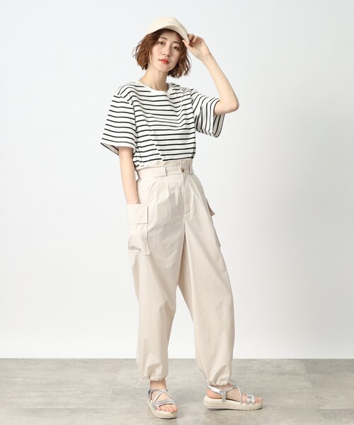 grove（グローブ）の「◆刺繍ロゴキャンバスキャップ【UVカット】（キャップ・レディース・ベビーピンク/ライトベージュ/アイボリー/ブラック・00）」の12枚目の写真