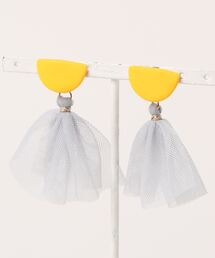 【atelier*mio】クレイ × ソフトチュール earring