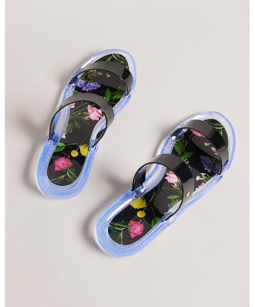 Ted Baker（テッドベーカー）の「JELLINA フラワープリント ジェリー サンダル（サンダル・レディース・ブラック・38/39/36/37）」の5枚目の写真
