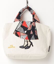 mis zapatos | 柄スカート仕切りトート(トートバッグ)