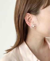 フラワービーズピアス　199445