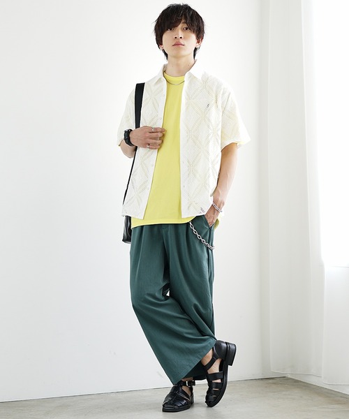 MinoriTY（マイノリティ）の「【MinoriTY】不思議色カラーTシャツ 半袖Tシャツ メンズ（Tシャツ/カットソー・メンズ・ブルー/パープル/ピンク/イエロー/グリーン/ブラウン/グレー・L/M/S）」の11枚目の写真
