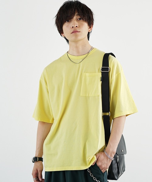 MinoriTY（マイノリティ）の「【MinoriTY】不思議色カラーTシャツ 半袖Tシャツ メンズ（Tシャツ/カットソー・メンズ・ブルー/パープル/ピンク/イエロー/グリーン/ブラウン/グレー・L/M/S）」の8枚目の写真