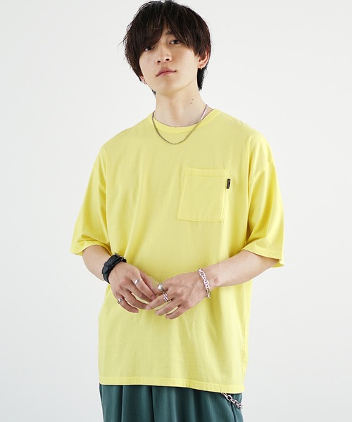 MinoriTY（マイノリティ）の「【MinoriTY】不思議色カラーTシャツ 半袖Tシャツ メンズ（Tシャツ/カットソー・メンズ・ブルー/パープル/ピンク/イエロー/グリーン/ブラウン/グレー・L/M/S）」の10枚目の写真