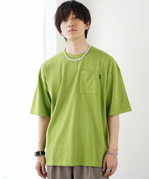 MinoriTY（マイノリティ）の「【MinoriTY】不思議色カラーTシャツ 半袖Tシャツ メンズ（Tシャツ/カットソー・メンズ・ブルー/パープル/ピンク/イエロー/グリーン/ブラウン/グレー・L/M/S）」の13枚目の写真