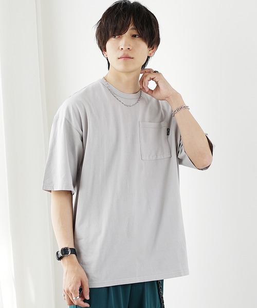 MinoriTY（マイノリティ）の「【MinoriTY】不思議色カラーTシャツ 半袖Tシャツ メンズ（Tシャツ/カットソー・メンズ・ブルー/パープル/ピンク/イエロー/グリーン/ブラウン/グレー・L/M/S）」の16枚目の写真