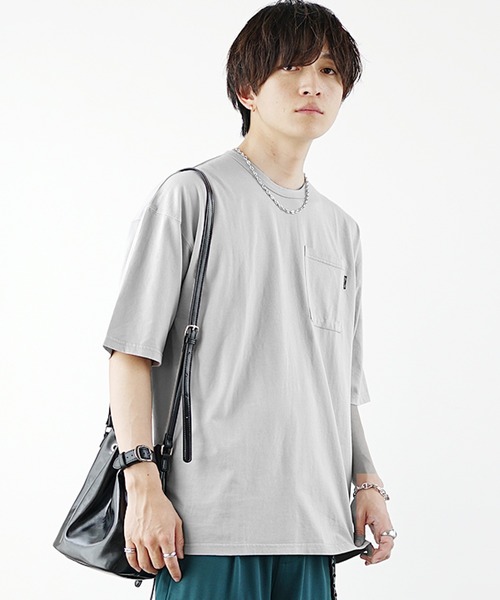 MinoriTY（マイノリティ）の「【MinoriTY】不思議色カラーTシャツ 半袖Tシャツ メンズ（Tシャツ/カットソー・メンズ・ブルー/パープル/ピンク/イエロー/グリーン/ブラウン/グレー・L/M/S）」の17枚目の写真