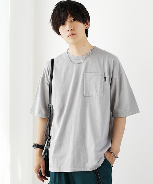 MinoriTY（マイノリティ）の「【MinoriTY】不思議色カラーTシャツ 半袖Tシャツ メンズ（Tシャツ/カットソー・メンズ・ブルー/パープル/ピンク/イエロー/グリーン/ブラウン/グレー・L/M/S）」の18枚目の写真