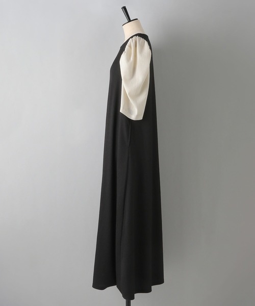 e/rm（イーアールエム）の「【e/rm】テクスチャーカタパフワンピース_5分袖（ワンピース・レディース・ブラック系その他2/ブルー系その他4/イエロー/グリーン系その他4/ホワイト系その他6/オレンジ系その他2・FREE）」の12枚目の写真