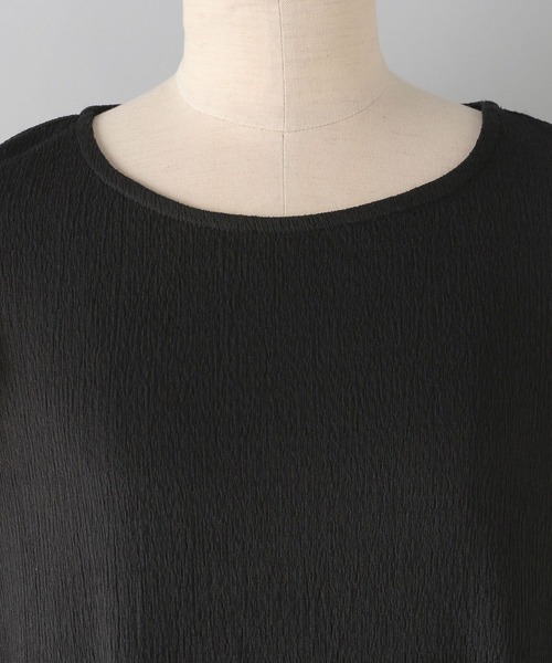 e/rm（イーアールエム）の「【e/rm】テクスチャーカタパフワンピース_5分袖（ワンピース・レディース・ブラック系その他2/ブルー系その他4/イエロー/グリーン系その他4/ホワイト系その他6/オレンジ系その他2・FREE）」の15枚目の写真