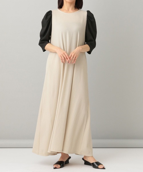 e/rm（イーアールエム）の「【e/rm】テクスチャーカタパフワンピース_5分袖（ワンピース・レディース・ブラック系その他2/ブルー系その他4/イエロー/グリーン系その他4/ホワイト系その他6/オレンジ系その他2・FREE）」の20枚目の写真